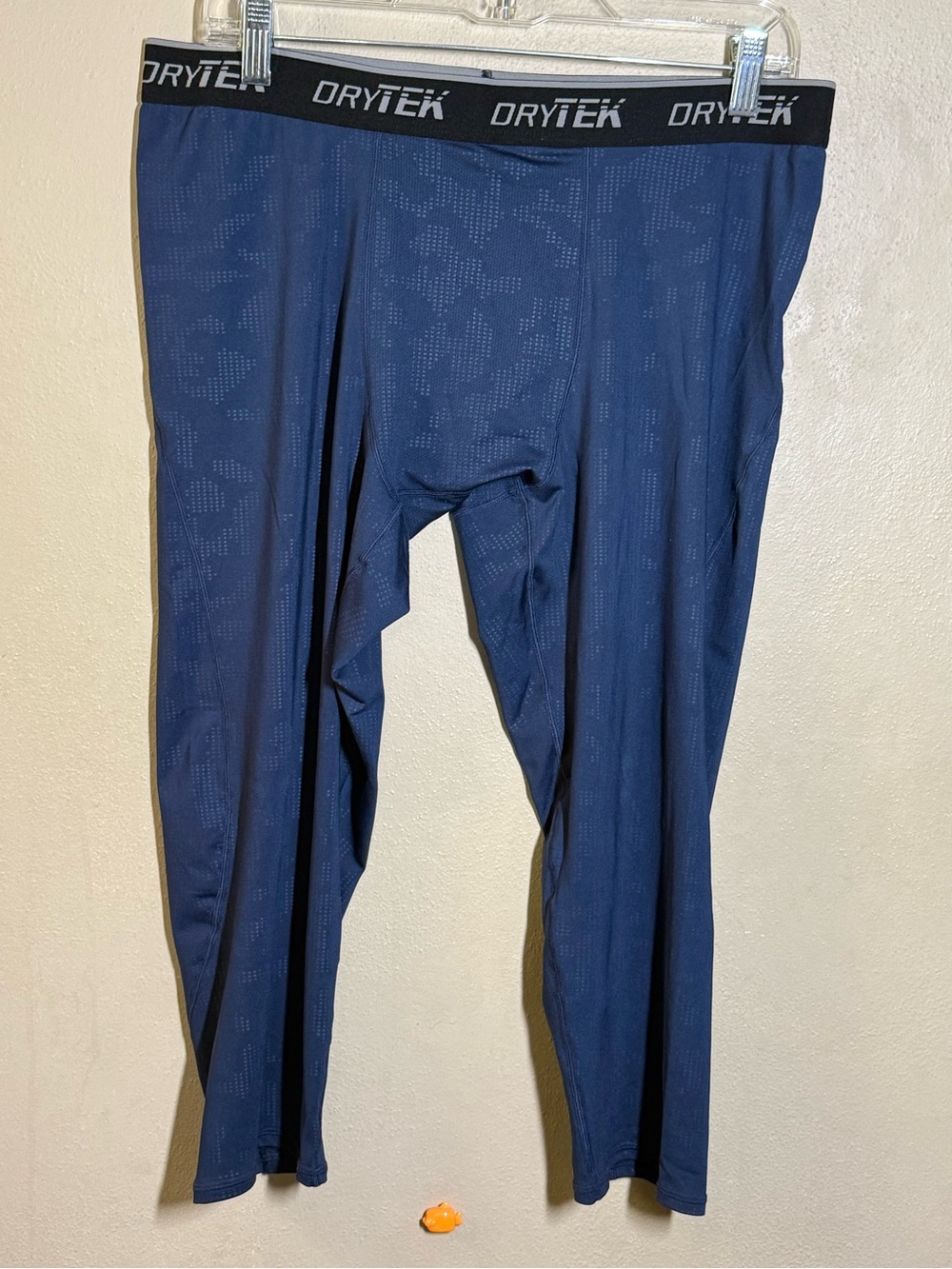 NWOT Mens DRYTEK Navy Blue Performance Compression Leggings Sz XL